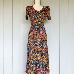 All that Jazz Floral Maxi Dress - floral vintage